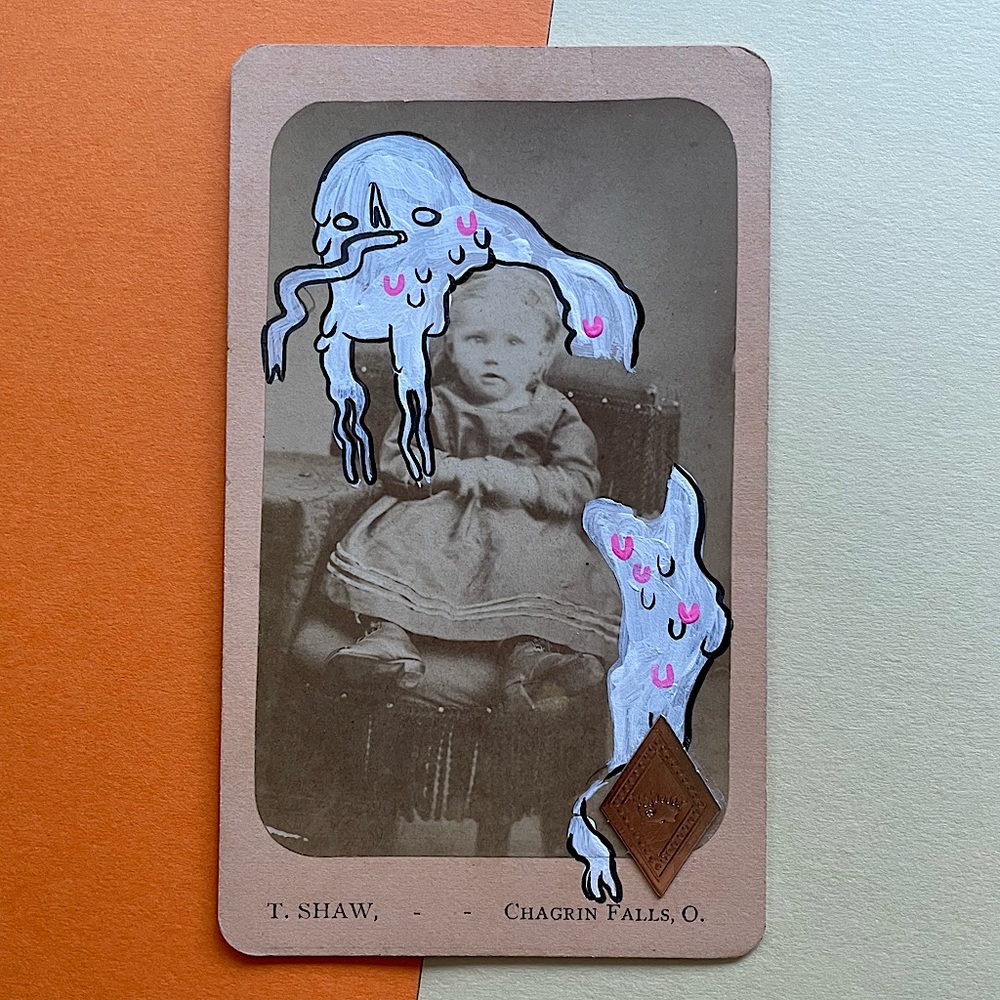 Altered art - Antique CDV - Nothing here